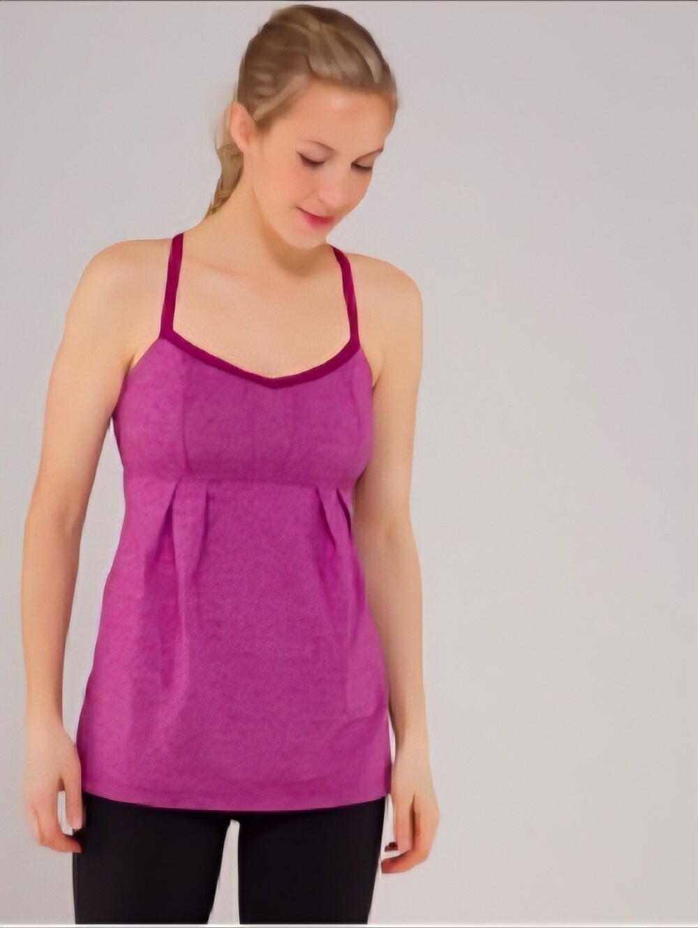 Lululemon Purple Cross-Back Athletic Tank Top | Built-In Bra | Size 6